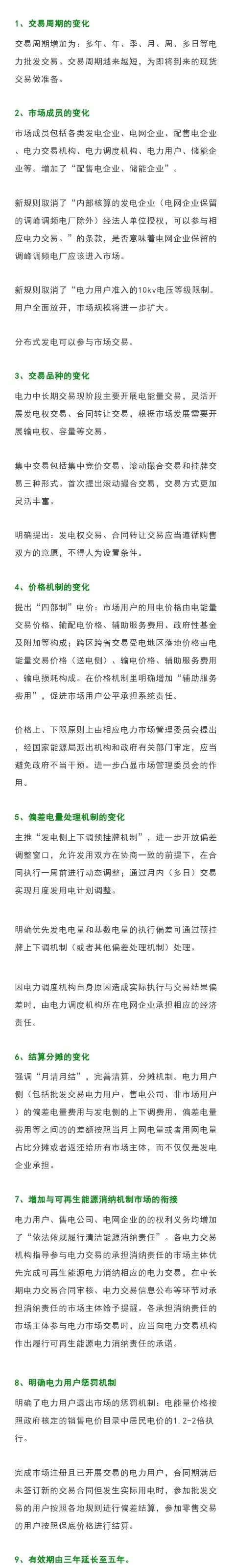 关注｜新版电力中长期交易规则有哪些主要变化？