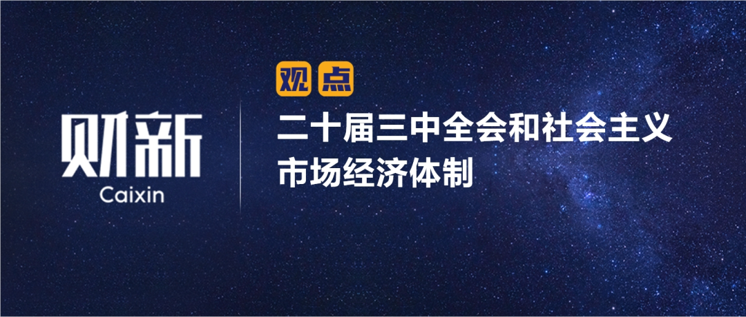 财新 | 二十届三中全会和社会主义市场经济体制